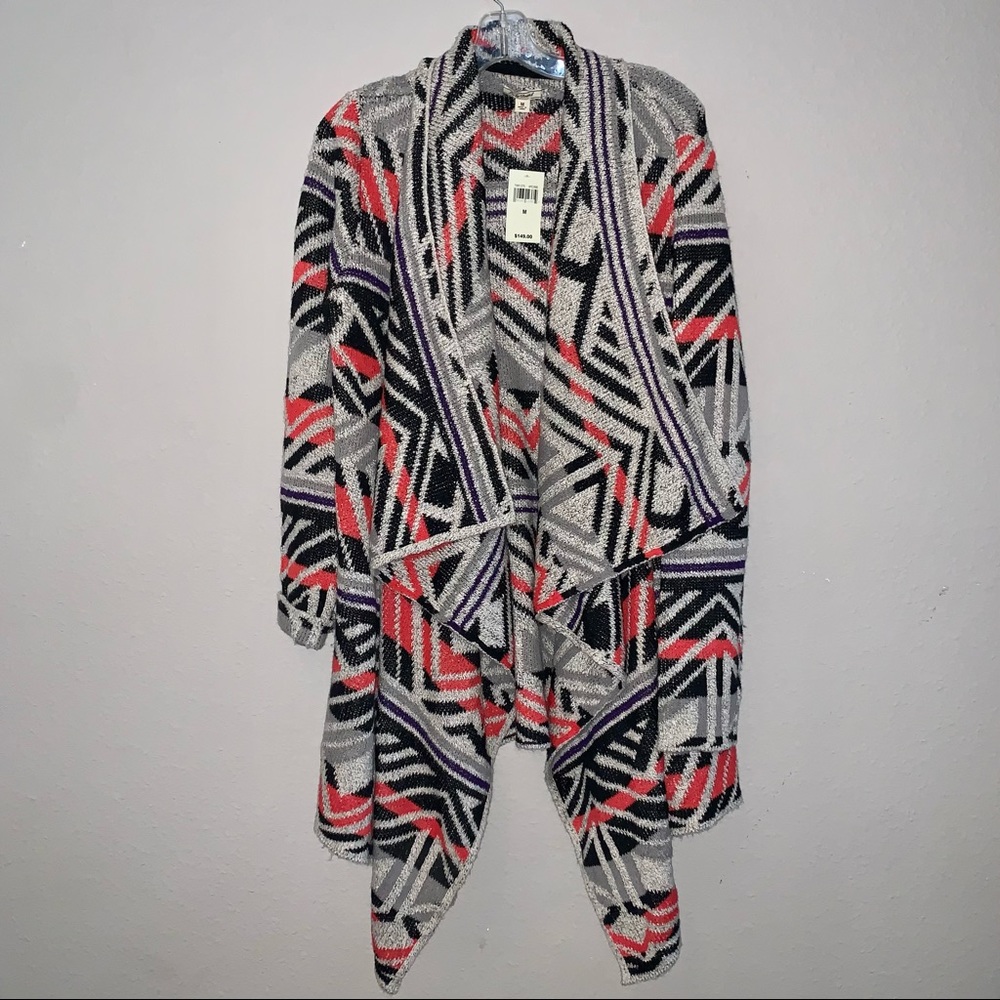 Lucky Brand Tribal Print Cardigan